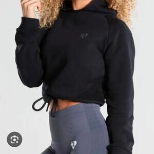 Womans Best Crop Hoodie Black M